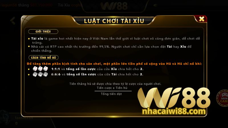 Các quy tắc tham gia trong Tài Xỉu online Wi88 Các quy tắc tham gia trong Tài Xỉu online Wi88