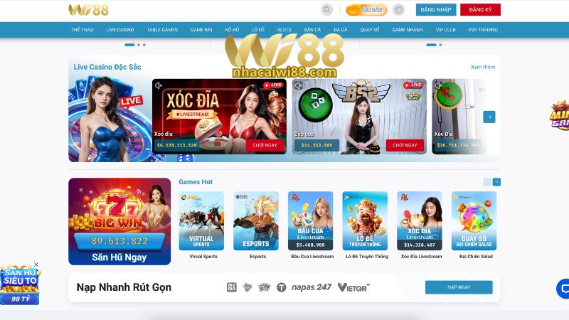 Cam kết của nhà cái Wi88 với khách hàng