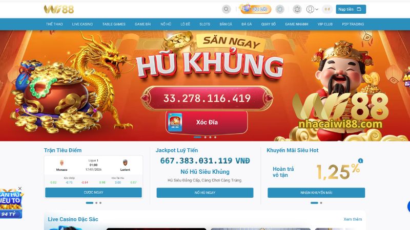 Link vào Wi88 chính thống mới nhất 2026