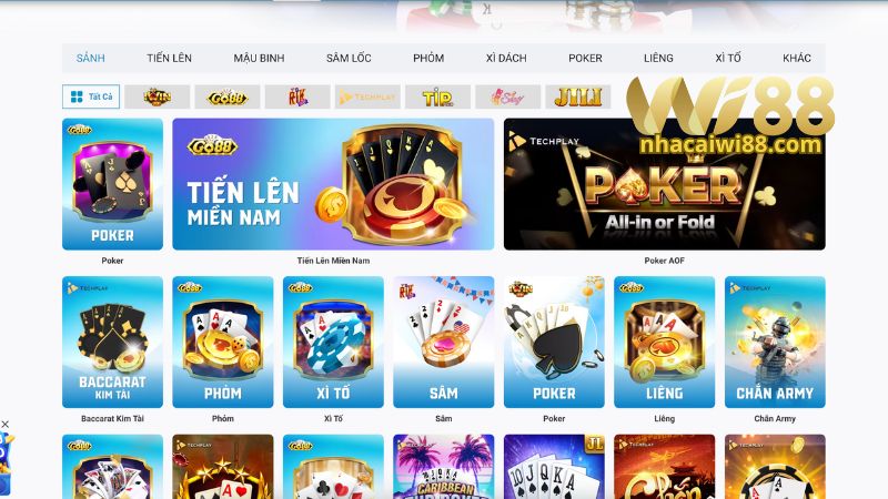 Những sảnh cá cược hấp dẫn trên nhà cái Wi88 Những sảnh cá cược hấp dẫn trên nhà cái Wi88