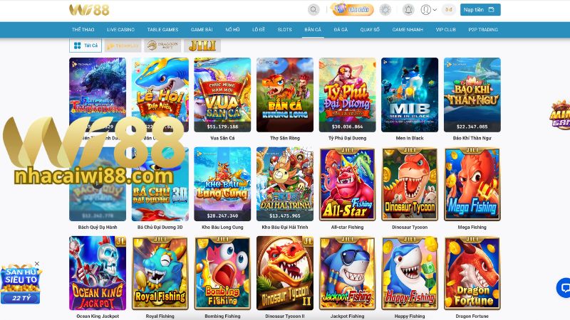 Những tựa game bắn cá đổi thưởng Wi88 hot nhất Những tựa game bắn cá đổi thưởng Wi88 hot nhất