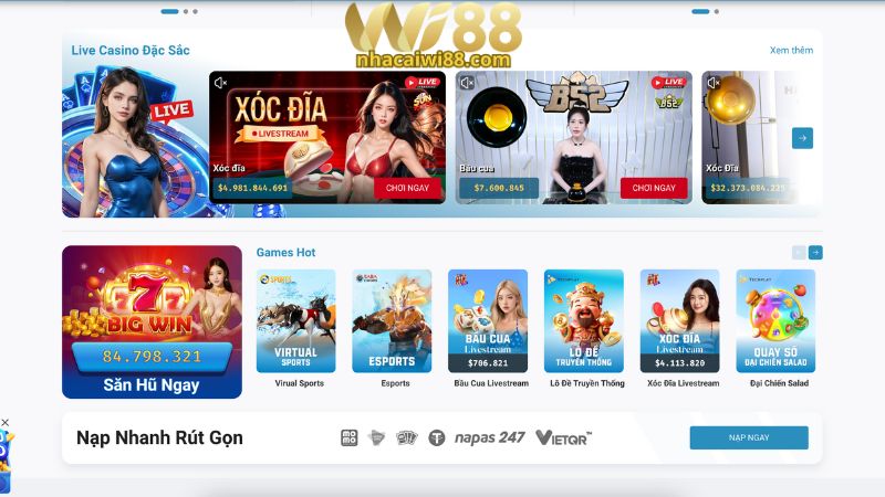 Top 4 tính năng vượt trội của nhà cái Wi88 Top 4 tính năng vượt trội của nhà cái Wi88