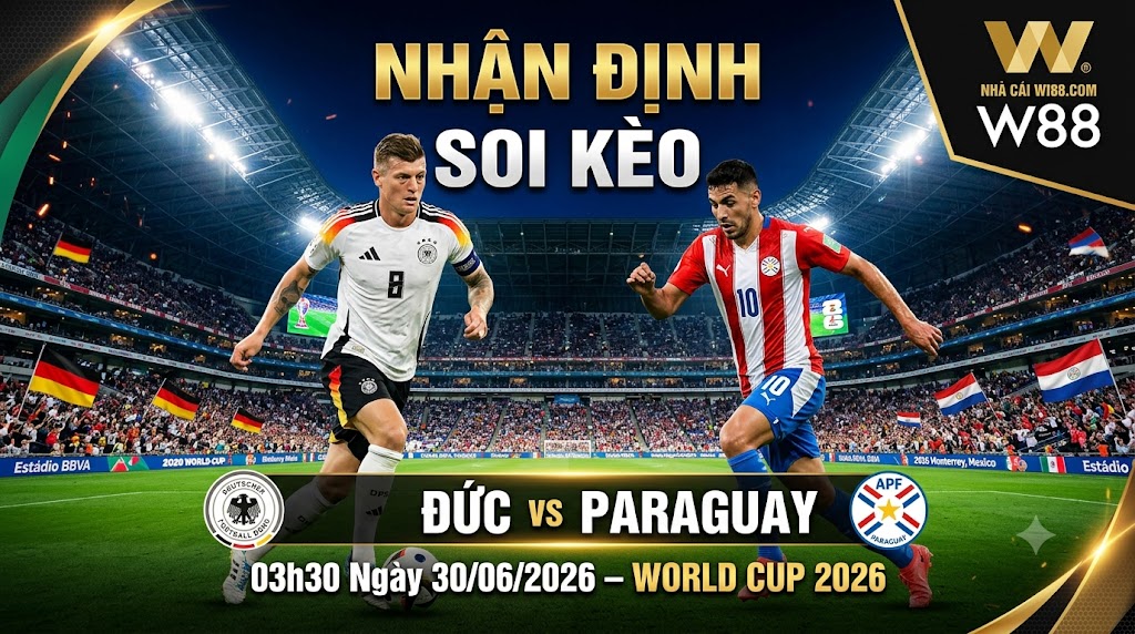 Nhận định soi kèo Đức vs Paraguay 03h30 ngày 30/06/2026 – World Cup 2026