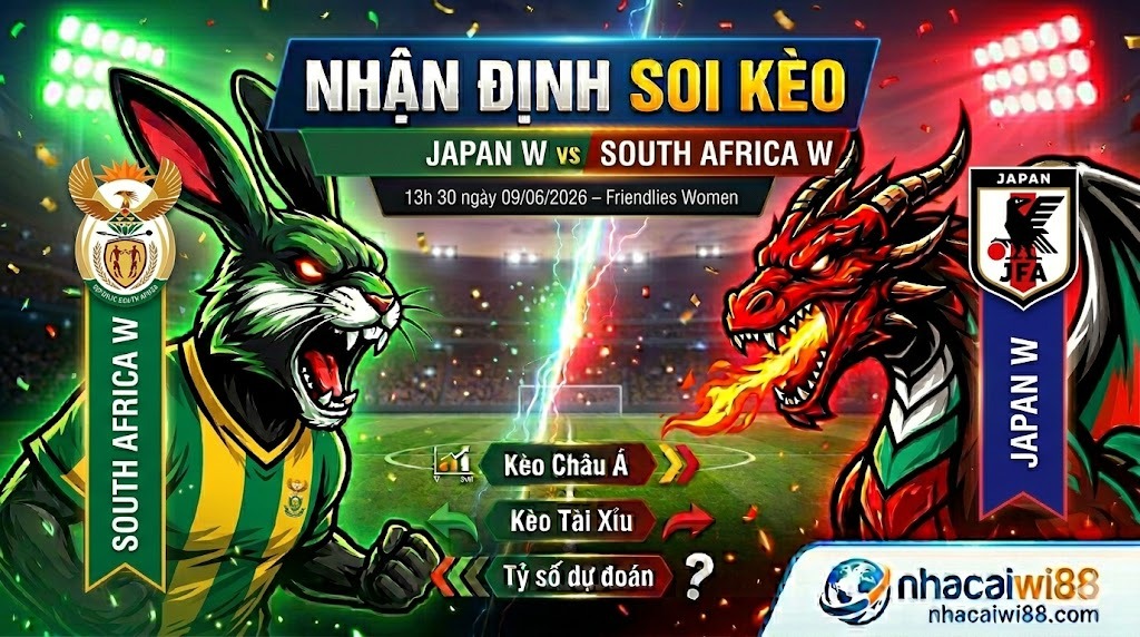 Nhận định soi kèo Japan W vs South Africa W 13h 30 ngày 09/06/2026 – Friendlies Women