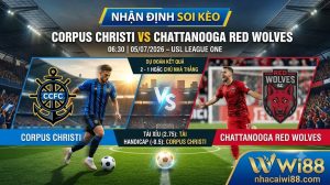 Nhận định soi kèo Corpus Christi vs Chattanooga Red Wolves 06h 30 ngày 05/07/2026 – USL League One