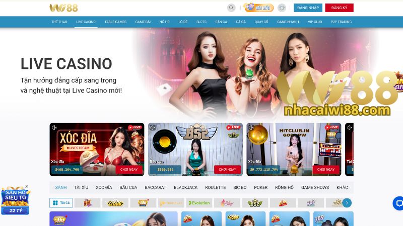 Những lý do nên tham gia cá cược Casino Wi88