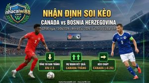 Nhận định soi kèo Canada vs Bosnia Herzegovina 02h00 ngày 13/06/2026 – World Cup 2026: Sức trẻ át vía bản lĩnh
