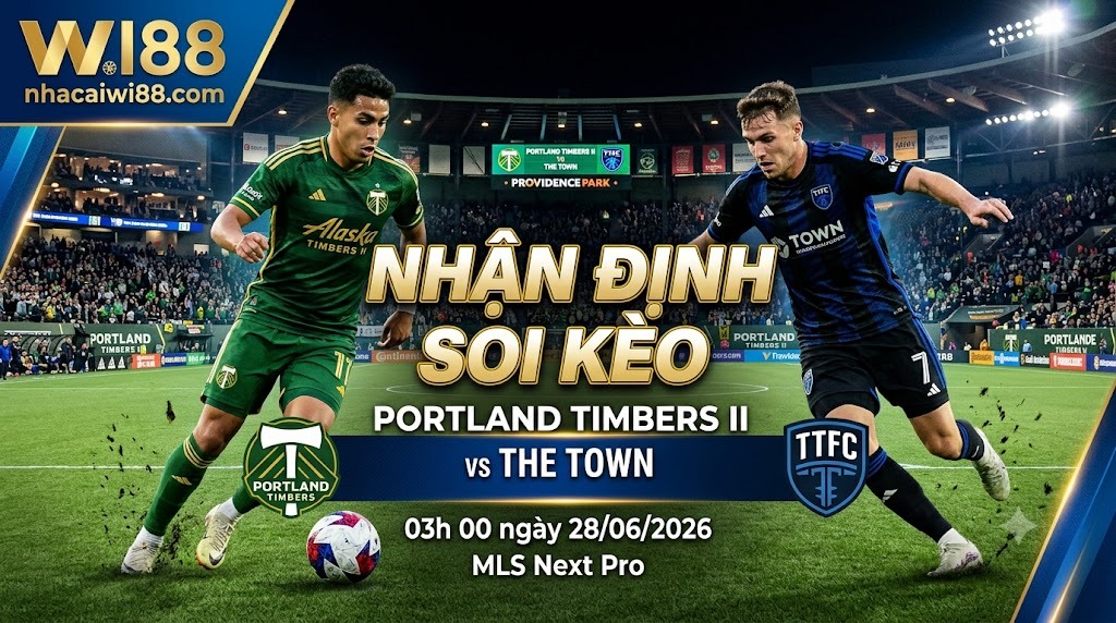 Nhận định soi kèo Portland Timbers II vs The Town 03h 00 ngày 28/06/2026 – MLS Next Pro