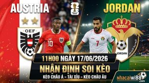 Nhận định soi kèo Austria vs Jordan 11h00 ngày 17/06/2026