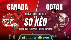 Nhận định soi kèo Canada vs Qatar 05h00 ngày 19/06/2026 – World Cup 2026