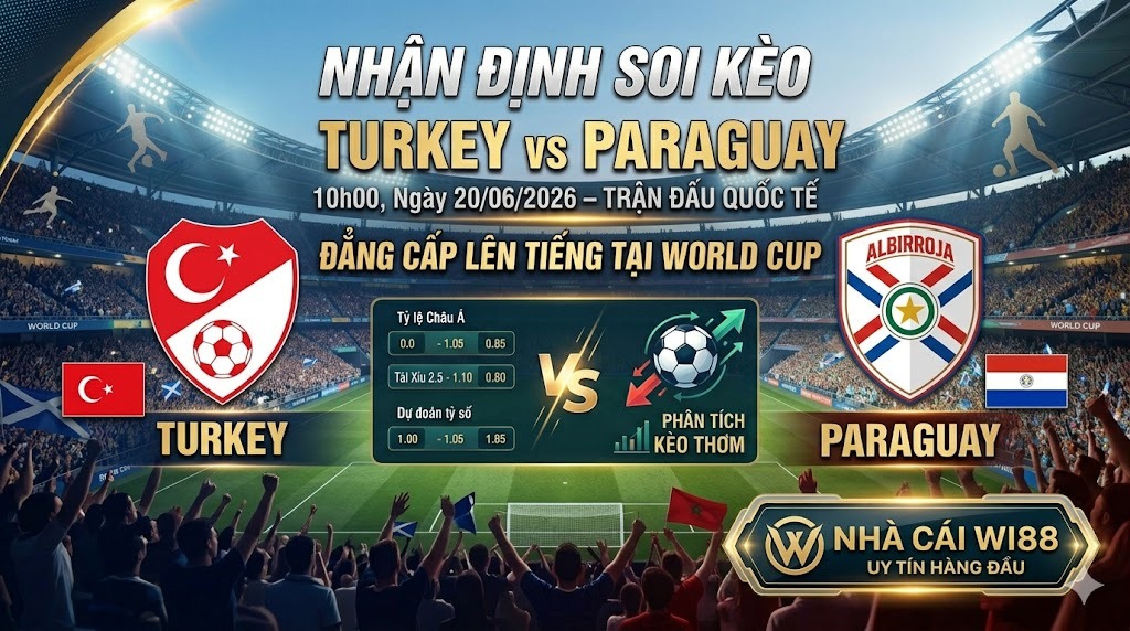 Nhận định soi kèo Turkey vs Paraguay 10h00 ngày 20/06/2026